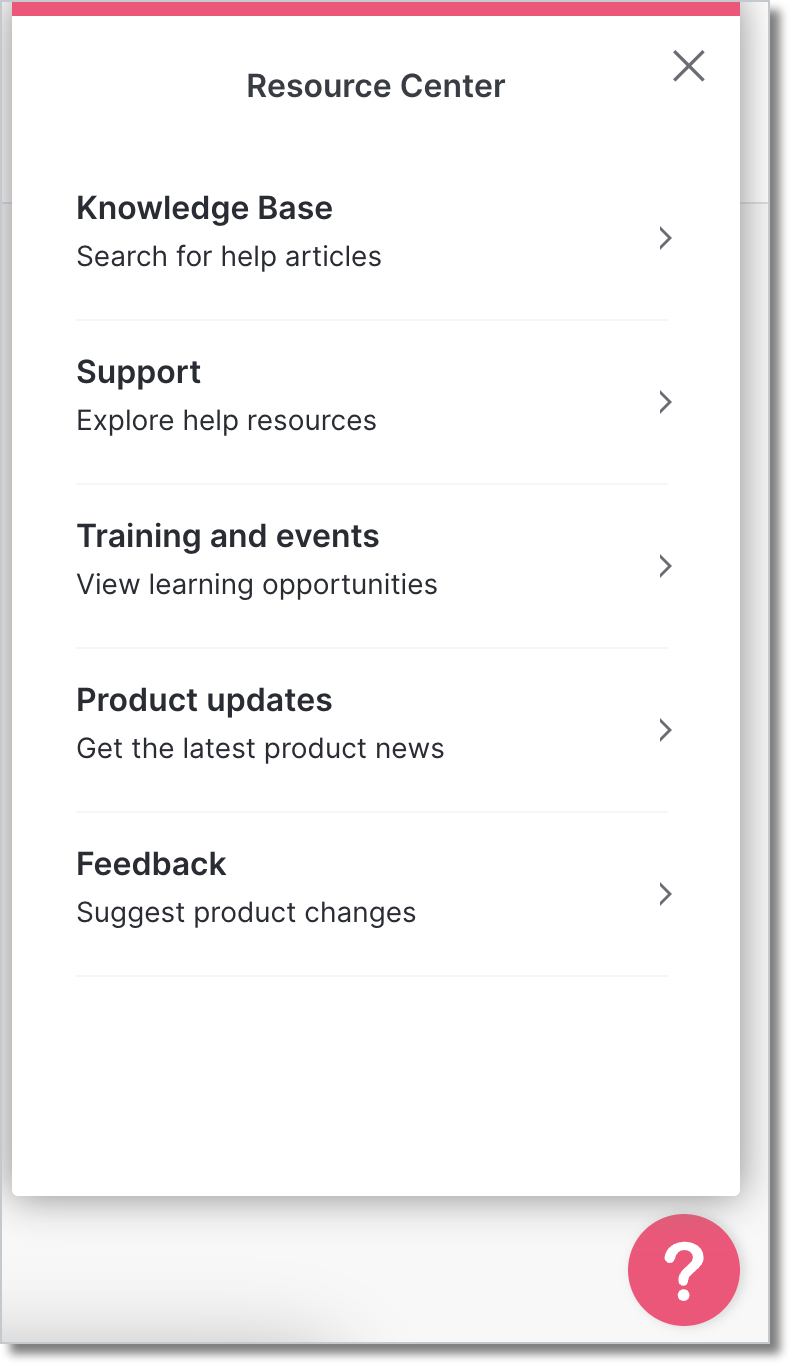 Navigate the Resource Center – Pendo Help Center