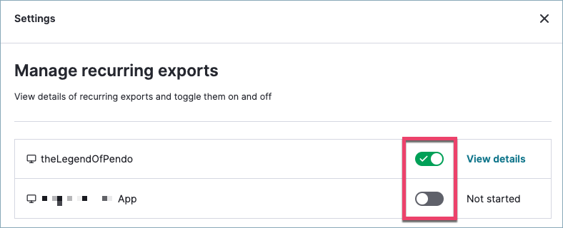 Manage recurring exports window.png