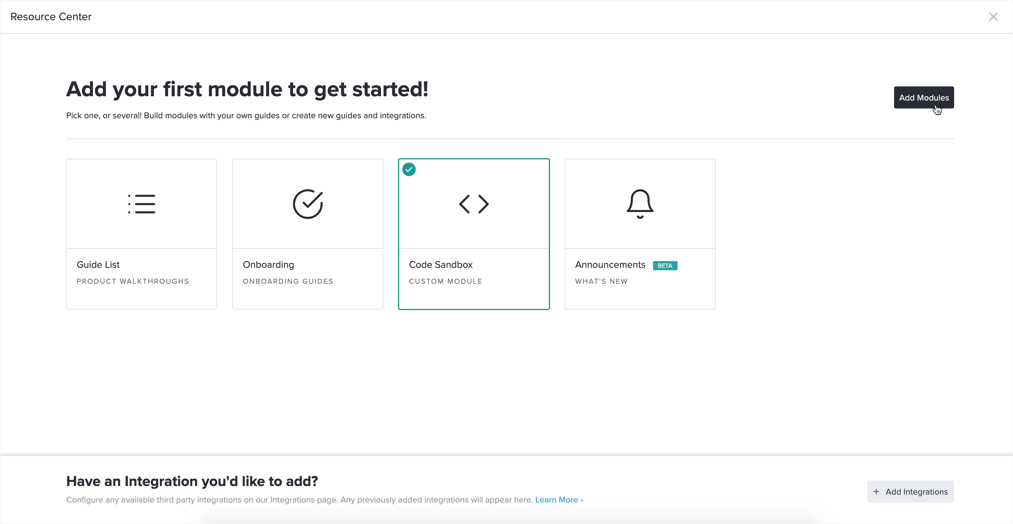add code sandbox module