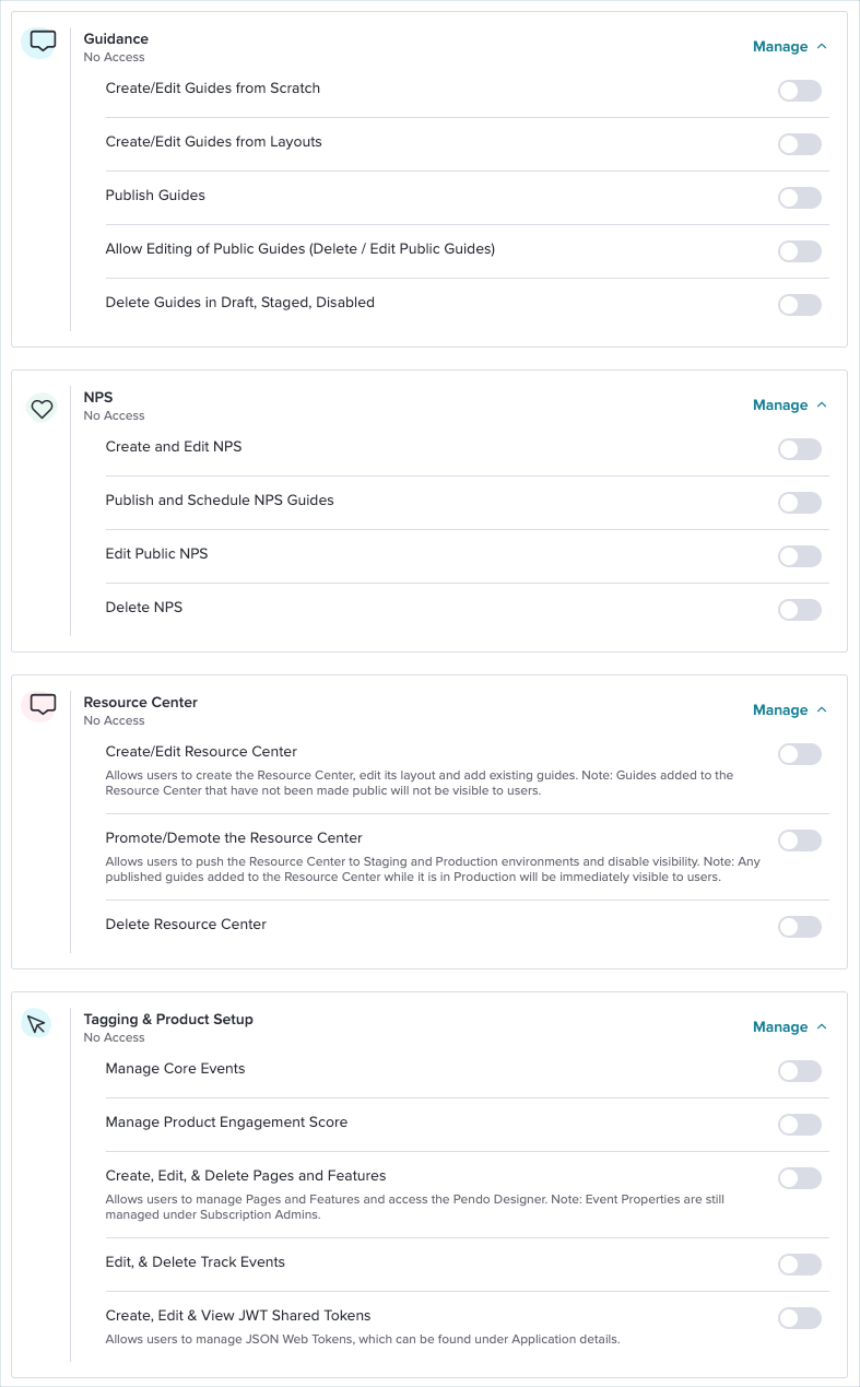 Roles and permissions – Pendo Help Center