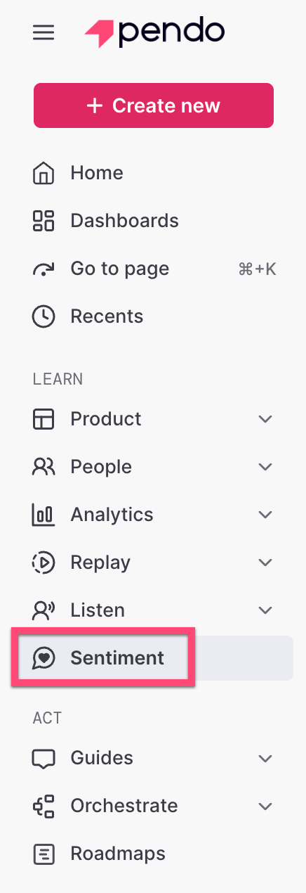 Sentiment navigation icon (paid subscription), speech bubble containing solid heart