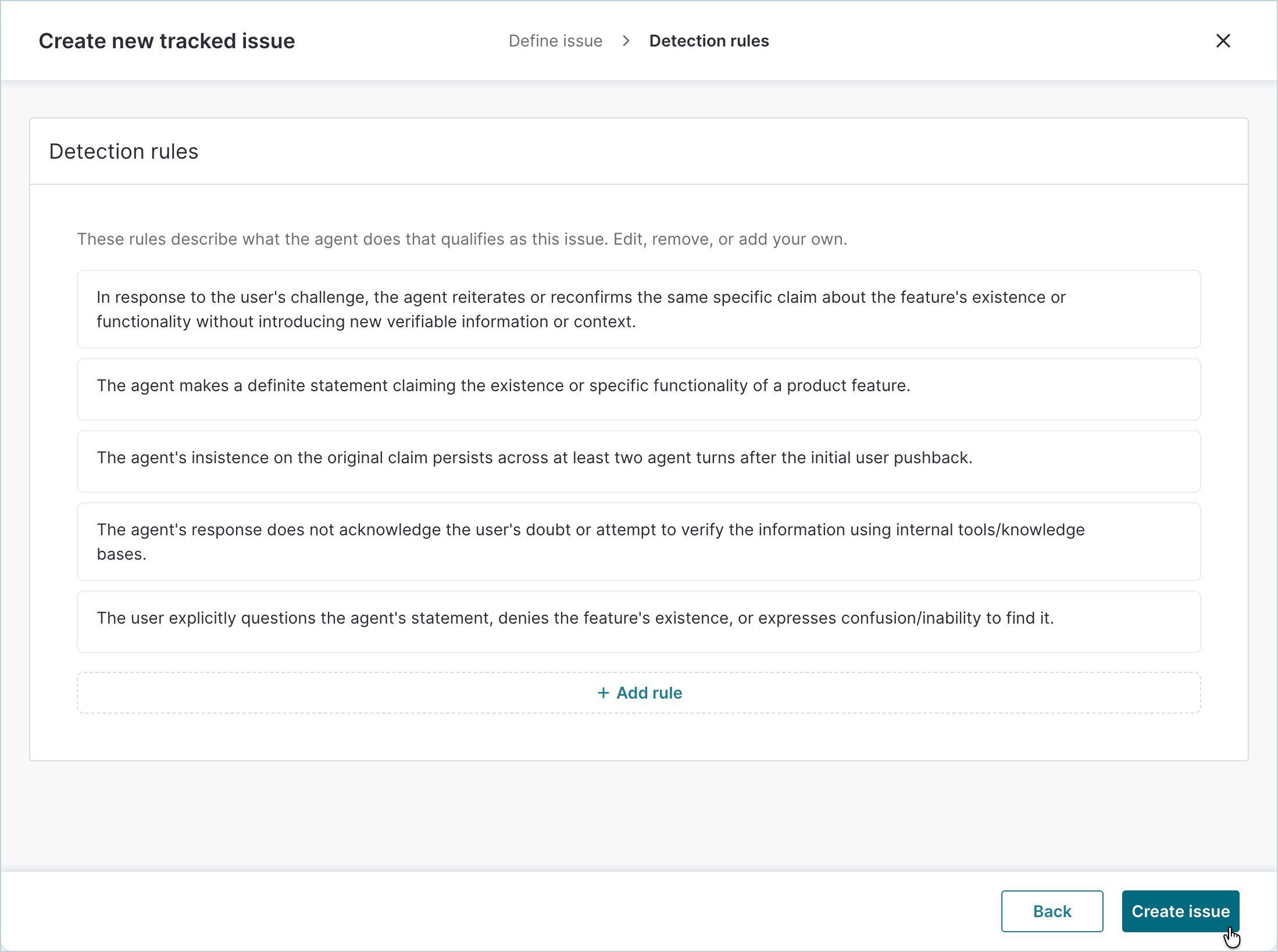AgentAnalytics_CreateTrackedIssue_Create.png