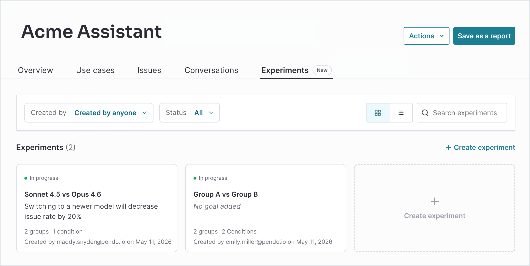 AgentAnalytics_Experiments_List.png